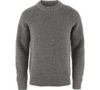 Fjällräven Övik Waffle Knit M Herren Wollpullover 020 - Grey XL