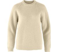 Fjällräven Övik Waffle Knit W Damen Wollpullover 191 - Light Beige S