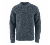 Fjällräven Övik Waffle Knit M Herren Wollpullover 560 - Navy S
