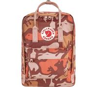 Fjällräven Rucksack Laptoprucksack mit Laptopfach Kånken Graphics Laptop 15" 16L Chalk Rose - Hidden Animals rot