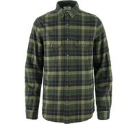 Fjällräven Herren Flanellhemd Singi Heavy Flannel – Black/Deep Forest XXL