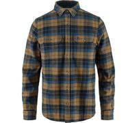 Fjällräven Singi Heavy Flannel Langarmhemd marineblau/braun - XXL