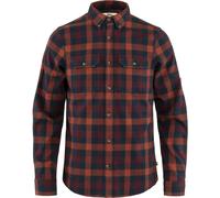 Fjällräven Skog Langarmshirt Blau/Rot - XL