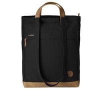 Fjällräven Totepack No.2 Schultertasche Umhängetasche mit Lederbesatz black Farbgruppe schwarz schwarz Damen