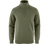 Fjällräven Övik Lite Half Zip Herren Srickpullover Troyer Laurel Green XL