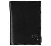 Fjällräven Unisex Leather Passport Cover, Black, One Size