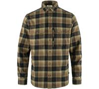 Fjaellraeven Vaermland Heavy Flannel Dark Sand/Dark Navy L
