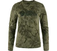 Fjallraven 87136-626 Värmland Wool LS W/Värmland Wool LS W Langarmshirt Damen Green Camo Größe S