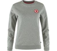 Fjällräven Women's 1960 Logo Badge Sweater Grey-Melange XS