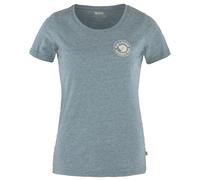 Fjällräven - Women's 1960 Logo - T-Shirt, Gr. S, grau/türkis (IndigoBlue/Melange)