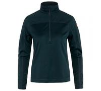 Fjällräven Damen Abisko Lite Fleece Half Zip W Sweatshirt, Dunkelblau, XXS