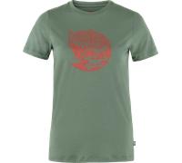 Fjällräven Women's Abisko Wool Fox Short Sleeve Patina Green/Terracotta Brown XS