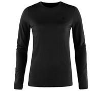 Fjällräven - Women's Abisko Wool L/S - Merinolongsleeve, Gr. XS, schwarz (Black)