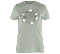 Fjällräven - Women's Fjällblomster Fox T-Shirt - T-Shirt, Gr. S, grau (SoftJade)
