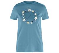 Fjällräven - Women's Fjällblomster Fox T-Shirt - T-Shirt, Gr. S, türkis (DawnBlue)