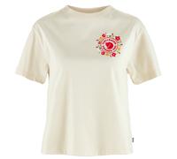 Fjällräven Damen T-Shirt Fjällblomster Logo Weiß Größe L