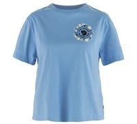 Fjällräven - Women's Fjällblomster Logo T-Shirt - T-Shirt, Gr. L, blau (Ultramarine)