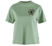 Fjällräven Damen Fjällblomster Logo T-Shirt, Misty Green, S