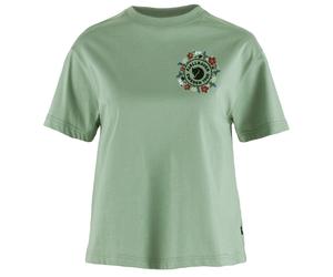 Fjällräven - Women's Fjällblomster Logo T-Shirt - T-Shirt, Gr. XL, grün (MistyGreen)