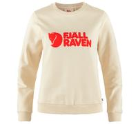 Fjällräven Damen Logo Sweatshirt, Chalk White/Flame Orange, L