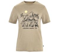 Fjällräven - Women's Hoja Lugnt Wool T-Shirt - Merinoshirt, Gr. L, fossil (Fossil)