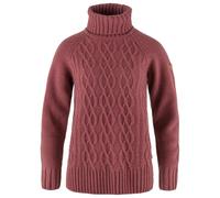 Fjällräven Övik Cable Knit Roller Neck Damen Strick Rollkragen Pullover 410 - Mesa Purple M