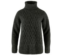 Fjällräven - Women's Övik Cable Knit Roller Neck - Wollpullover, Gr. XL, schwarz (DarkGrey)