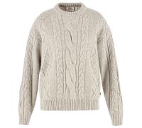 Fjällräven - Women's Övik Cable Knit - Wollpullover, Gr. M, beige/grau (ChalkWhite)
