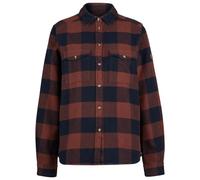 Fjällräven - Women's Övik Heavy Flannel Shirt - Hemd, Gr. L, braun (DarkNavy/Maroon)