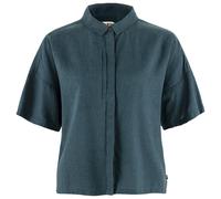 Fjällräven Damen Övik Hemp Camp SS Hemd, Mountain Blue, XL