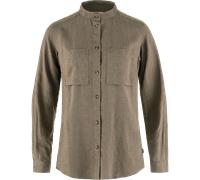 Fjällräven Women's Övik Hemp Shirt Long Sleeve Suede Brown M