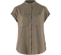 Fjällräven Women's Övik Hemp Shirt Short Sleeve Suede Brown L