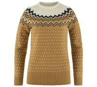 Fjällräven Övik Knit Sweater Women Buckwheat Brown/Chalk White (M)