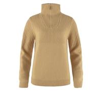 Fjällräven Damen Övik Half Zip Knit Pullover (Größe M, beige)