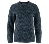 Fjällräven - Women's Snow Round Neck Sweater - Wollpullover, Gr. L, blau (DarkNavy)