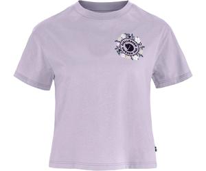Fjall Raven - Bequemes und leichtes T-shirt aus Bio-Baumwolle - Damen / Frau - Fjällblomster Logo Tee W Lavender Mist - Fjällblomster Logo Violett XS