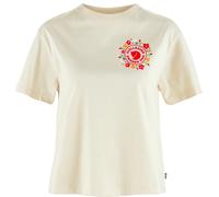 Fjällräven Damen Fjällblomster Logo T-Shirt, Chalk White, M