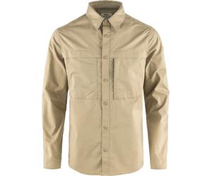 Fjall Raven - Chemise en G-1000® Air Stretch - Abisko Trail Shirt LS M Fossil für Herren aus Baumwolle - Größe XL - Beige Beige XL
