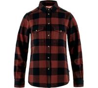 Fjall Raven - Dickes Baumwollhemd - Övik Heavy Flannel Shirt W Dark Navy-Maroon für Damen aus Baumwolle - Größe L - Braun Braun L