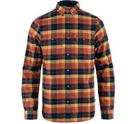 Fjall Raven - Dickes Baumwollhemd - Singi Heavy Flannel Shirt M Autumn Leaf Dark Navy für Herren aus Baumwolle - Größe L - Orange Orange L
