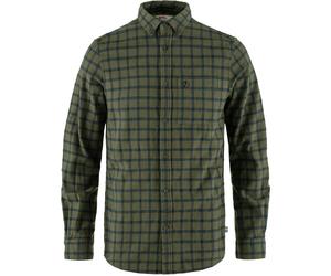 Fjall Raven - Dickes Hemd aus organischer Baumwolle - Övik Flannel Shirt M Laurel Green Indigo Blue für Herren aus Baumwolle - Größe L - Khaki Khaki L