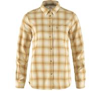 Fjall Raven - Dickes Hemd aus organischer Baumwolle - Övik Flannel Shirt W Chalk White Dune Beige für Damen aus Baumwolle - Größe S Beige S