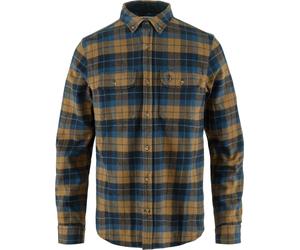 Fjall Raven - Dickes Hemd aus organischer Baumwolle - Singi Heavy Flannel Shirt M Dark Navy Buckwheat Brown für Herren aus Baumwolle - Größe S - Braun S