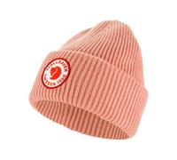 Fjall Raven - Mütze mit Umschlag - 1960 Logo Hat Dusty Rose aus Wolle - Rot Rot one size