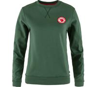 Fjall Raven - Sweat en coton biologique - 1960 Logo Badge Sweater W Deep Patina für Damen aus Baumwolle - Größe S - Grün Grün S