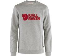 Fjällräven Logo Langarm-Sweater grau/rot - S
