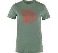 Fjällräven Damen Abisko Wool Fox SS T-Shirt, Patina Green/Terracotta Brown, M