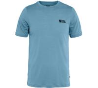 Fjall Raven - T-shirt aus Merinowolle - Herren - Abisko Wool Logo - Abisko Wool Logo SS M Dawn Blue für Herren aus Wolle - Größe S - Blau Blau S