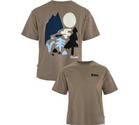 Fjall Raven - Urbanes T-Shirt aus Bio-Baumwolle - Damen / Frau - Forest Walk Tee W Suede Brown - Forest Walk Tee W Suede Brown für Damen Braun M