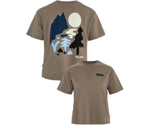 Fjall Raven - Urbanes T-Shirt aus Bio-Baumwolle - Damen / Frau - Forest Walk Tee W Suede Brown - Forest Walk Tee W Suede Brown für Damen Braun L